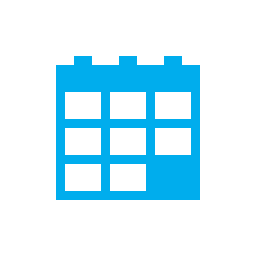 Blue calendar icon - represent Schoolbox's calendar functionality